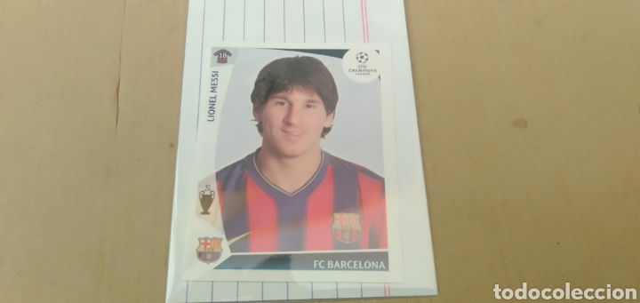 Cromos de f&uacute;tbol: CROMO DE MESSI UEFA CHAMPIONS 2009/10 - Foto 3