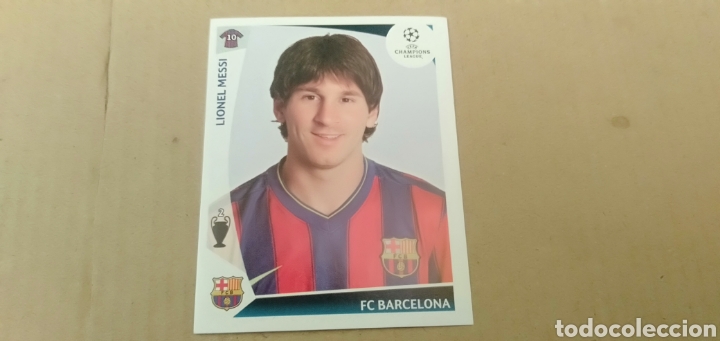 Cromos de f&uacute;tbol: CROMO DE MESSI UEFA CHAMPIONS 2009/10 - Foto 1