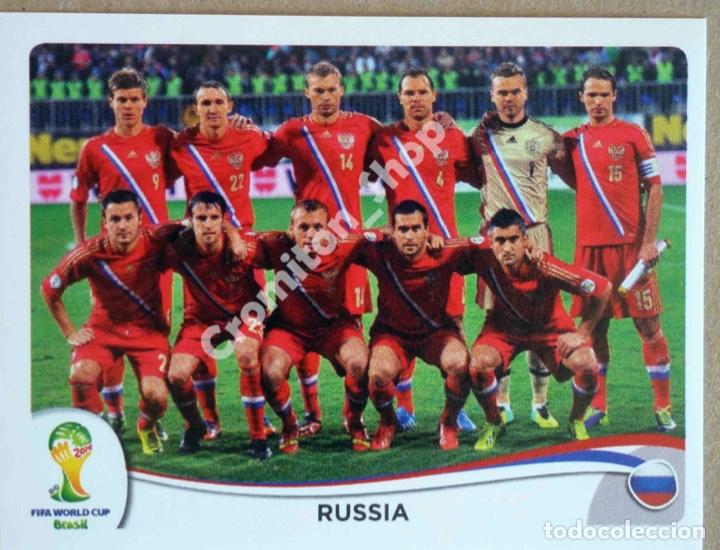 Cromos de f&uacute;tbol: N&ordm; 603 EQUIPO RUSSIA - MUNDIAL DE FUTBOL BRASIL 2014 WC FIFA WORLD CUP PANINI