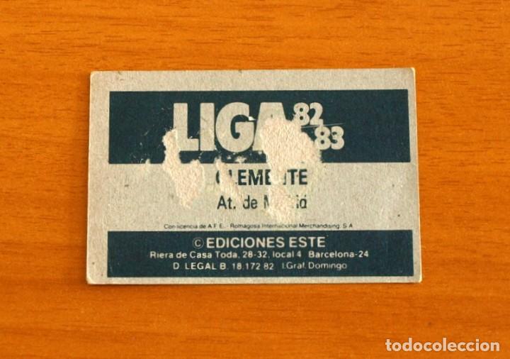 Cromos de f&uacute;tbol: Atl&eacute;tico de Madrid - Clemente - Ediciones Este 1982-1983, 82-83 - Foto 2