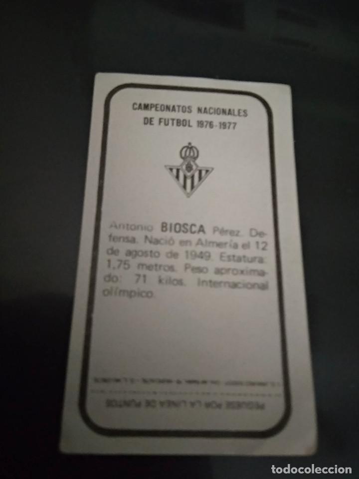 Cromos de f&uacute;tbol: BIOSCA - Foto 2