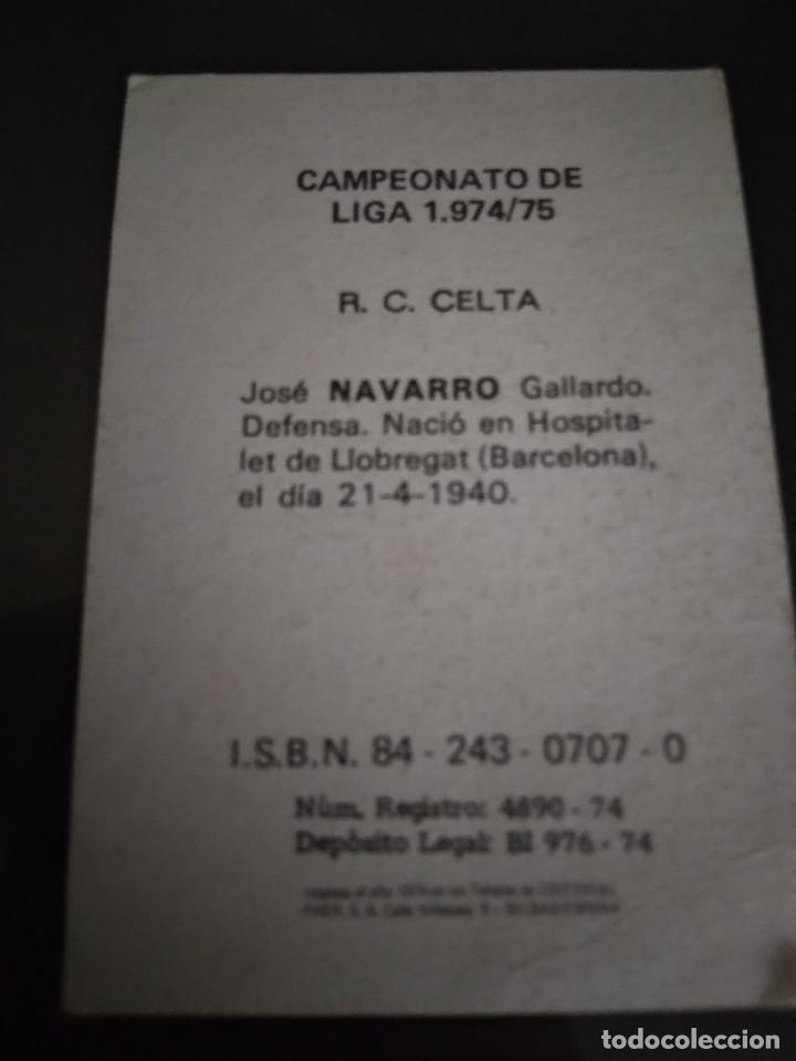 Cromos de f&uacute;tbol: NAVARRO - Foto 2
