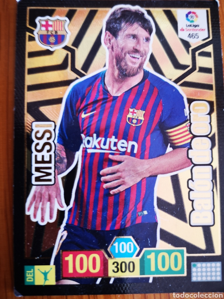 Cromos de f&uacute;tbol: Messi bal&oacute;n de oro - Foto 1