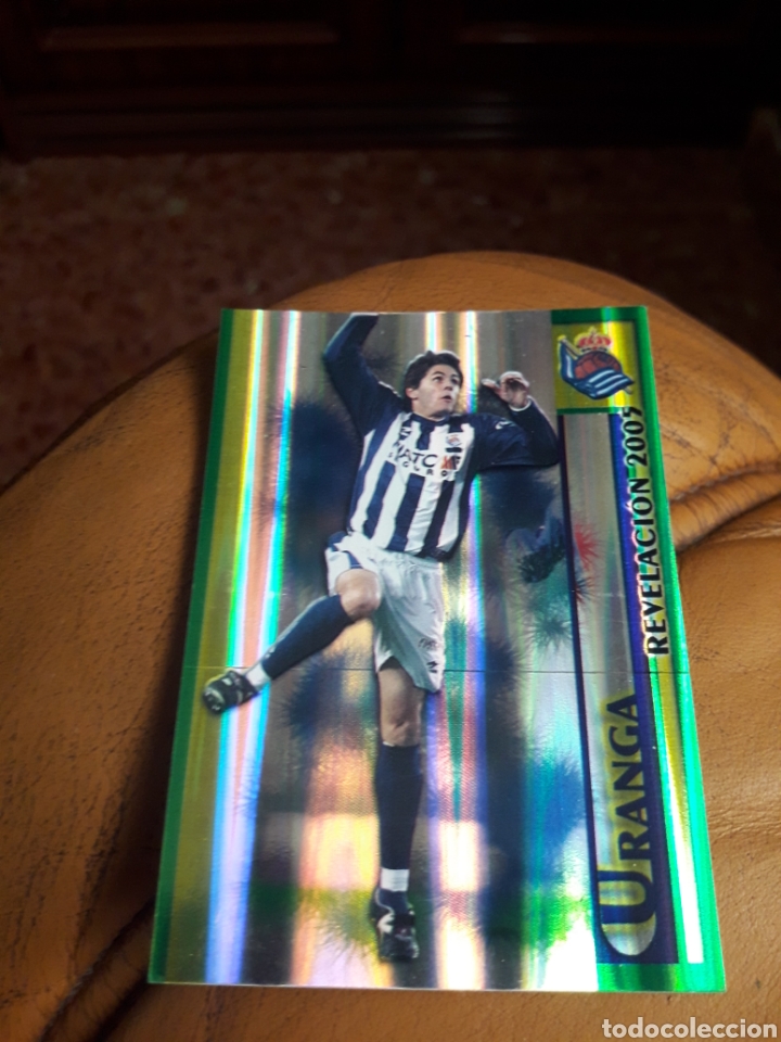 Cromos de Futebol: Mundicromo las fichas de la liga 2006 377 Uranga Real Sociedad versi&oacute;n rayas