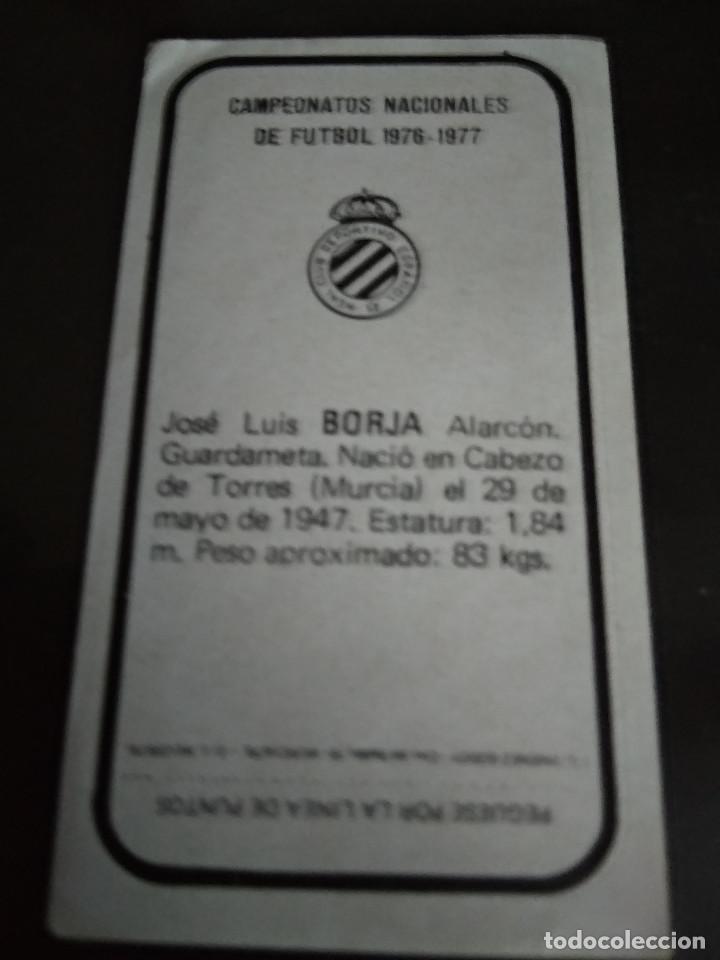 Cromos de f&uacute;tbol: BORJA - Foto 2