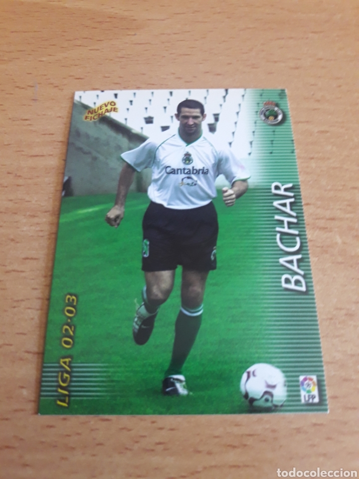 Fu&szlig;ball-Sticker: Panini megafichas Megacracks 2002 2003 02 03 fichaje 389 Bachar Racing de Santander