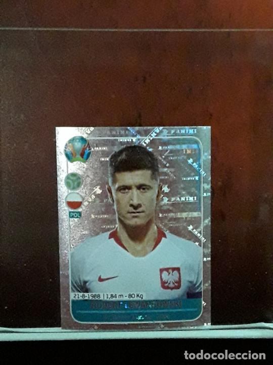 Cromos de F&uacute;tbol: UEFA EURO 2020 PREVIEW CROMO PANINI FUTBOL N POL 6 EUROCOPA POLAND ROBERT LEWANDOWSKI