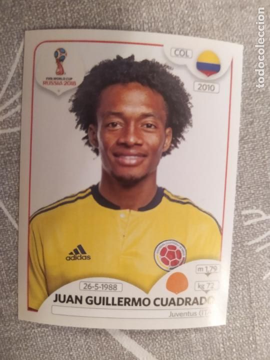 Fu&szlig;ball-Sticker: MUNDIAL DE RUSIA WORLD 2018 18 PANINI N&ordm;641 641 JUAN GUILLERMO CUADRADO COLOMBIA NUEVO