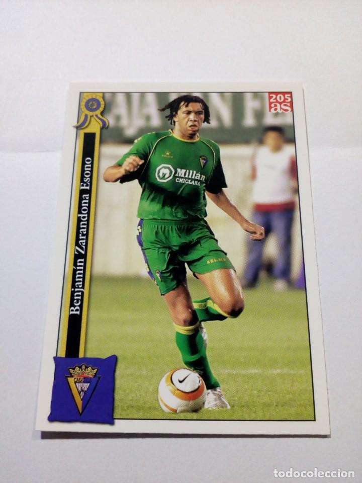 Fu&szlig;ball-Sticker: CROMO DE FUTBOL de Benjam&iacute;n C&aacute;diz n&uacute;mero 205 Mundicromo As 2005 2006 !