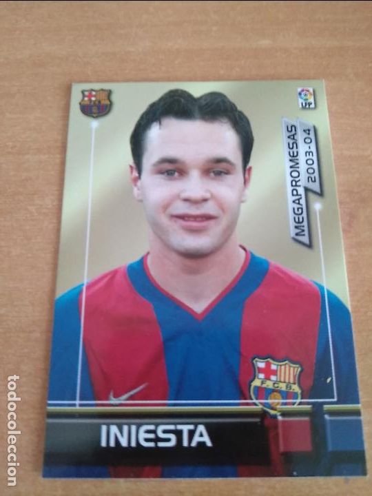 Cromos de F&uacute;tbol: INIESTA ROOKIE 2003-2004 MEGACRACKS PANINI. PERFECTO ESTADO. MUY BUSCADO