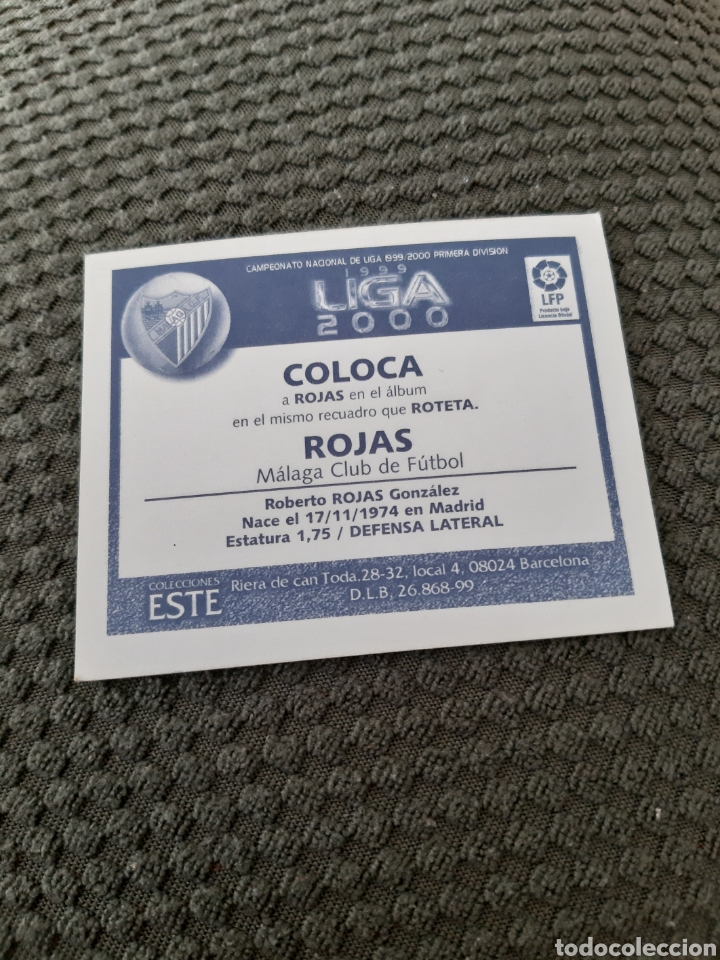 Cromos de f&uacute;tbol: EDICIONES ESTE 99 00 ROJAS MALAGA COLOCA NUEVO - Foto 2