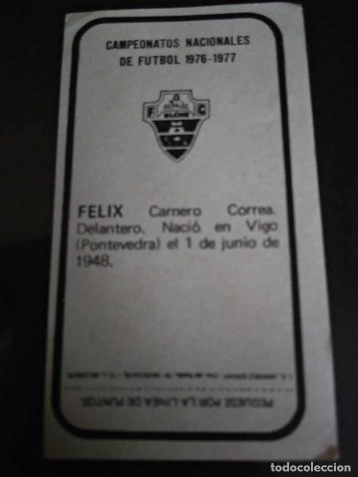 Cromos de f&uacute;tbol: FELIX - Foto 2