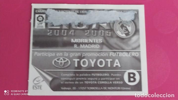 Cromos de f&uacute;tbol: MORIENTES REAL MADRID ESTE 04 05 2004 2005 - Foto 2