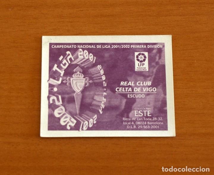 Cromos de f&uacute;tbol: Celta - Escudo - Ediciones Este 2001-2002, 01-02 - Nunca pegado - Foto 2