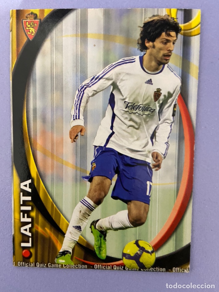 Football Stickers: Lafita, Zaragona. Fichas mundicromos liga quiz 2010 2011
