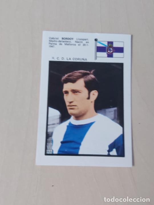 Football Stickers: FHER DISGRA 1971 72 - 71 72 - BORDOY - CROMO RECUPERADO - DEPORTIVO DE LA CORU&Ntilde;A