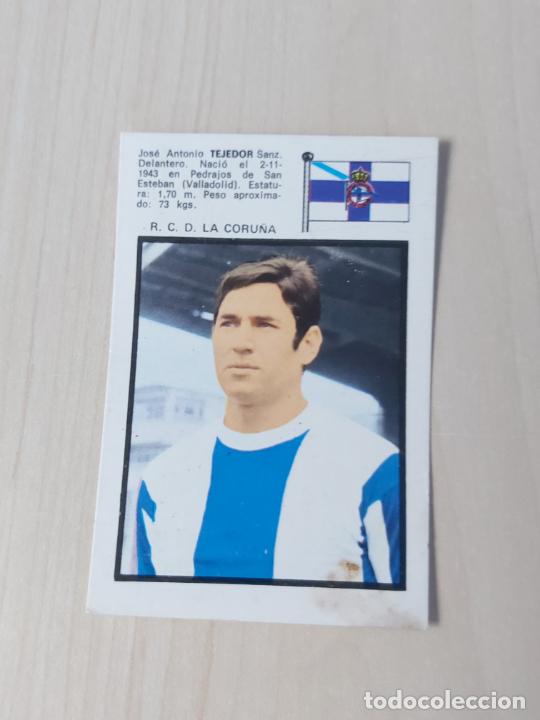 Football Stickers: FHER DISGRA 1971 72 - 71 72 - TEJEDOR - CROMO RECUPERADO - DEPORTIVO DE LA CORU&Ntilde;A