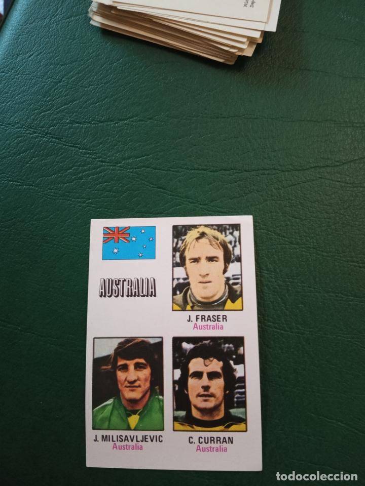 Fu&szlig;ball-Sticker: AUSTRALIA FRASER MILISAVLJEVIC FHER MUNICH 1974 CROMO MUNDIAL FUTBOL LIGA 74 - SIN PEGAR - RF0 63