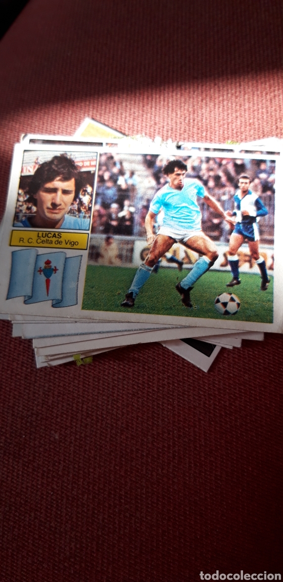 Cromos de f&uacute;tbol: Lucas celta este 82 83 1982 1983 despegado - Foto 1