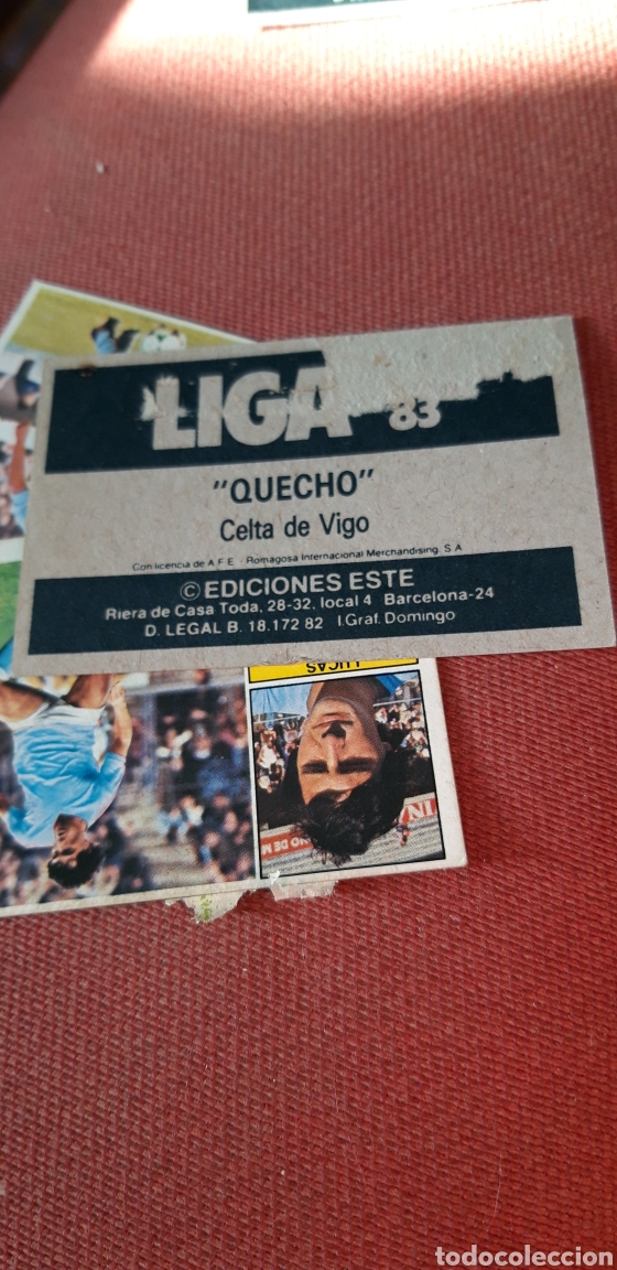 Cromos de f&uacute;tbol: Quecho celta este 82 83 1982 1983 despegado - Foto 2