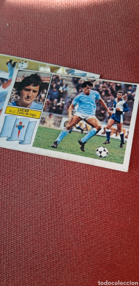 Cromos de f&uacute;tbol: Lucas celta este 82 83 1982 1983 despegado - Foto 1