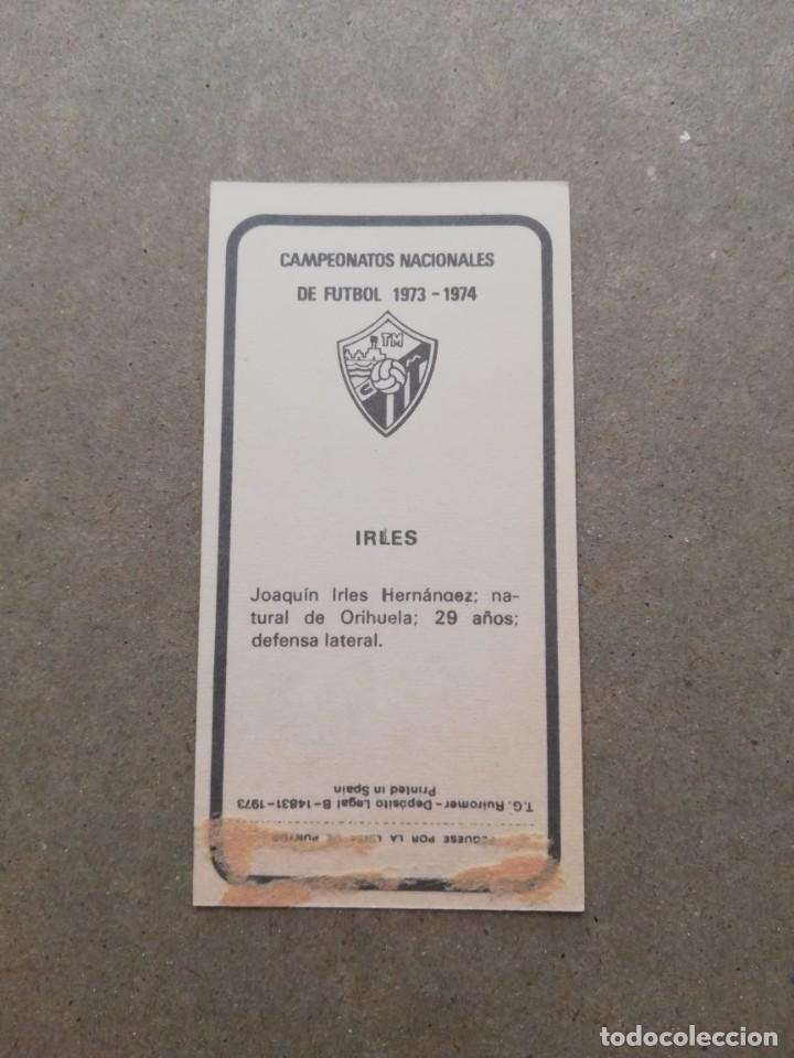 Cromos de f&uacute;tbol: Irles M&aacute;laga 73-74 - Foto 2