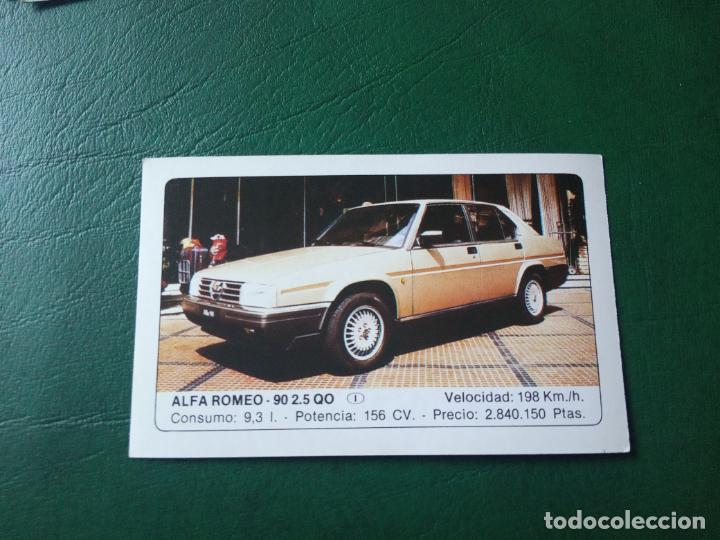 Fu&szlig;ball-Sticker: ALFARO ROMEO 90 2,5 QO ED UNIDAS COCHES CROMO - SIN PEGAR- RF0 7