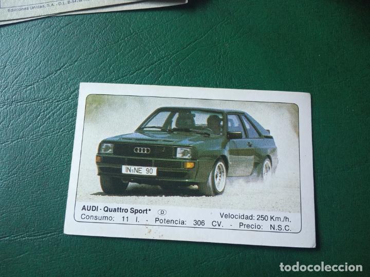 Fu&szlig;ball-Sticker: AUDI QUATTRO SPORT ED UNIDAS COCHES CROMO - SIN PEGAR- RF0 14