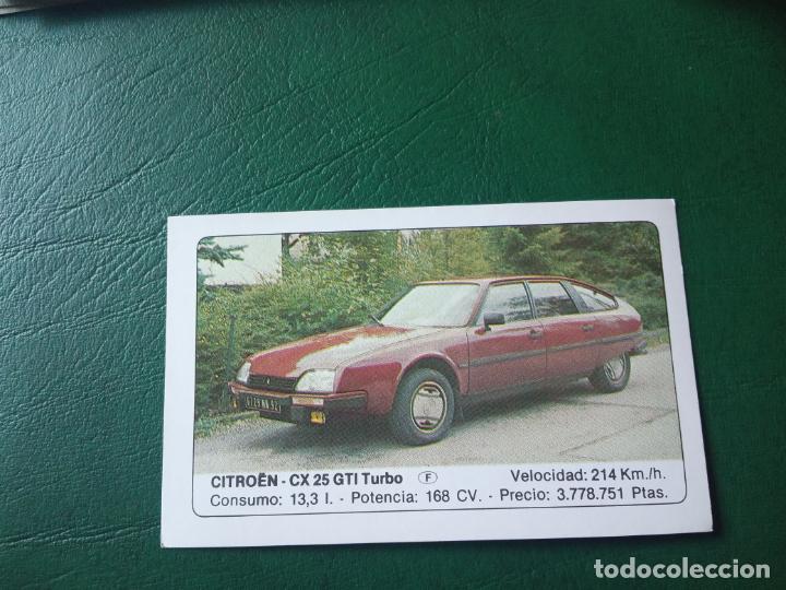Fu&szlig;ball-Sticker: CITROEN CX 25 GTI TURBO ED UNIDAS COCHES CROMO - SIN PEGAR- RF0 38