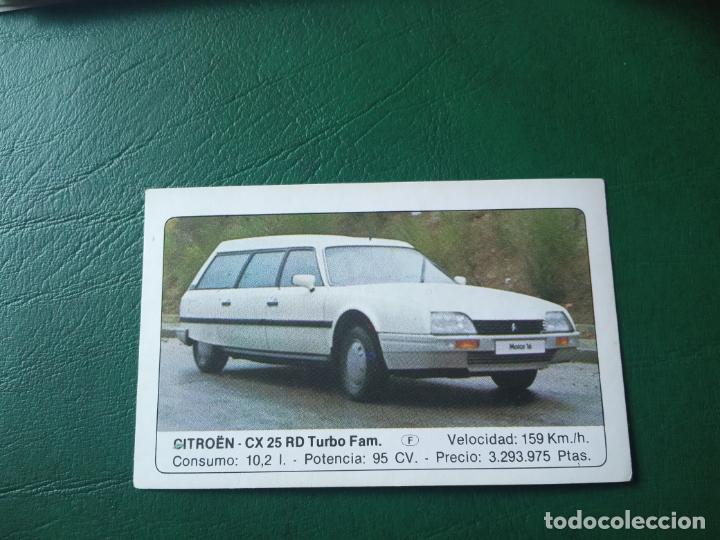 Fu&szlig;ball-Sticker: CITROEN CX 25 TURBO FAM ED UNIDAS COCHES CROMO - SIN PEGAR- RF0 39