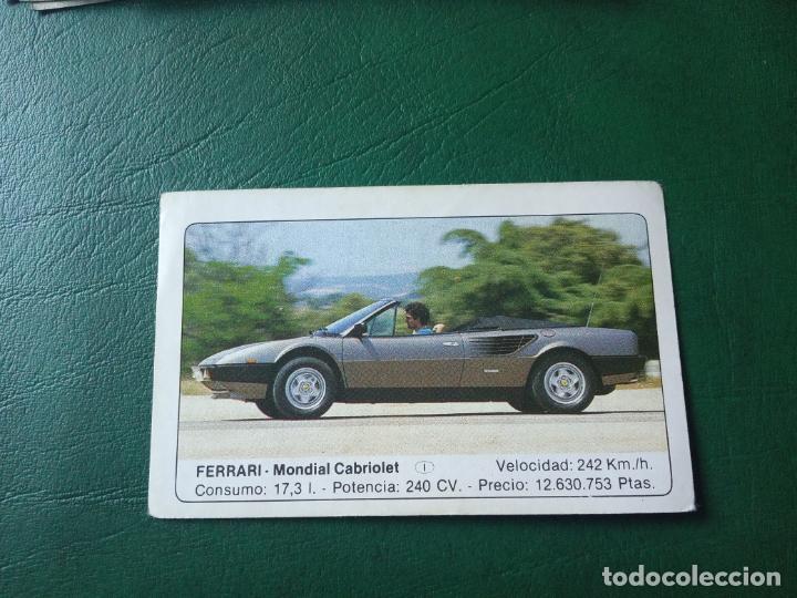Fu&szlig;ball-Sticker: FERRARI MONDIAL CABRIOLET ED UNIDAS COCHES CROMO - SIN PEGAR- RF0 46