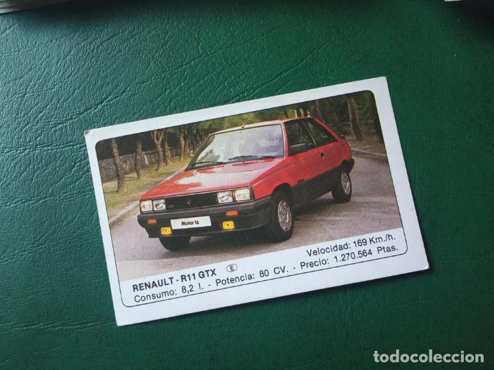 Cartes &agrave; collectionner de Football: RENAULT R11 GTX ED UNIDAS COCHES CROMO - SIN PEGAR- RF0 122
