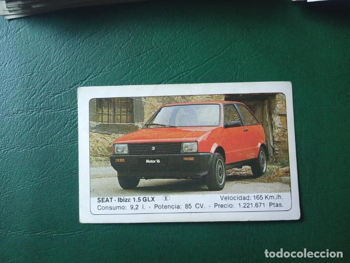 Cromos de f&uacute;tbol: SEAT IBIZA 1,5 GLX ED UNIDAS COCHES CROMO - SIN PEGAR- RF0 132