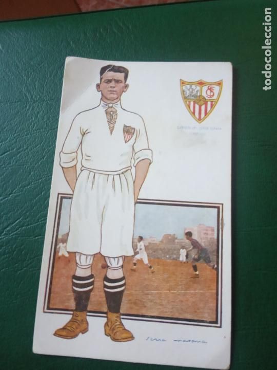 Cromos de Futebol: BRAND SEVILLA CHOCOLATES AMATELLER TARJETA POSTAL CROMO FUTBOL LIGA - SIN PEGAR - RF0 2