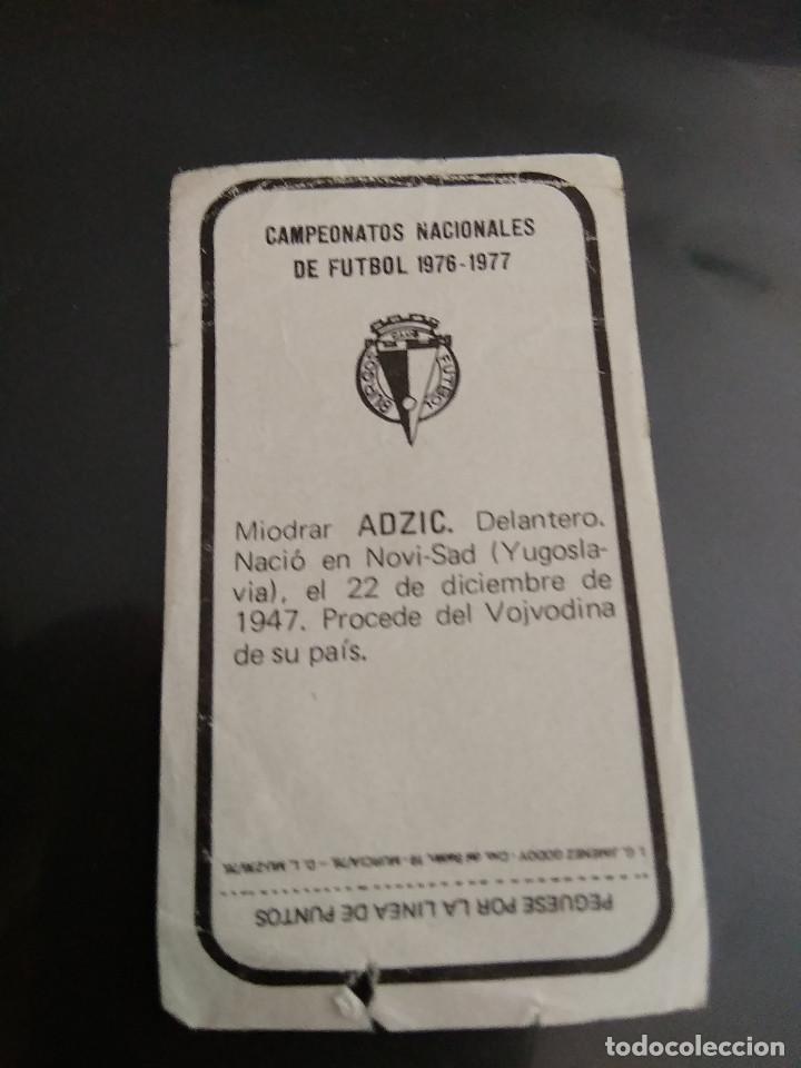 Cromos de f&uacute;tbol: ADZIC - Foto 2