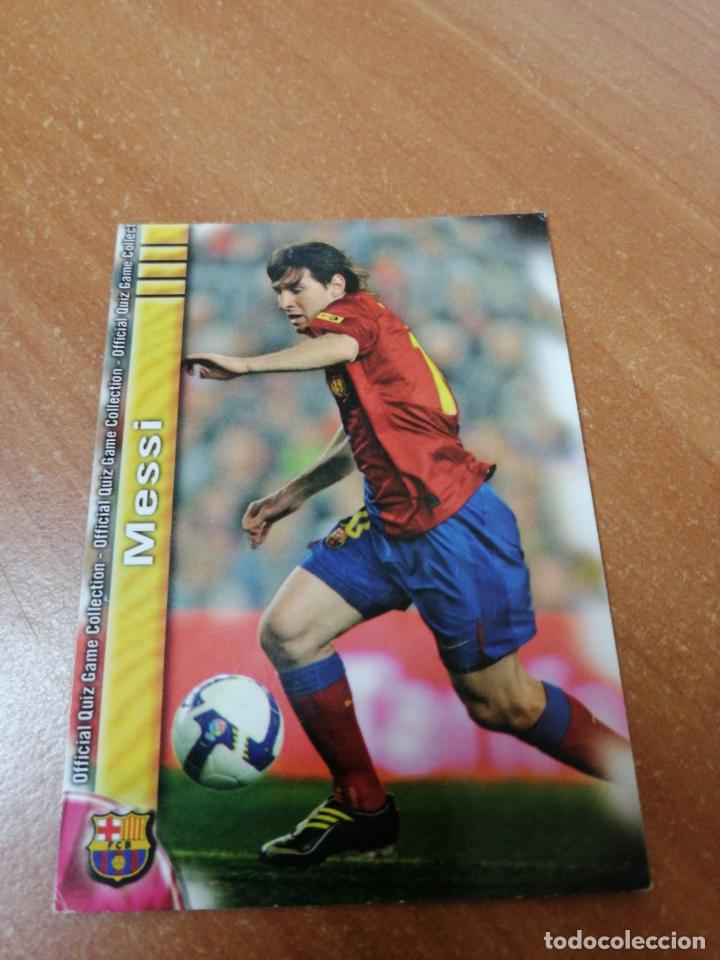Cromos de F&uacute;tbol: CROMO MESSI MUNDICROMO FUTBOL CLUB BARCELONA OFFICIAL QUIZ GAME COLLECTION 2010 N&ordm;018