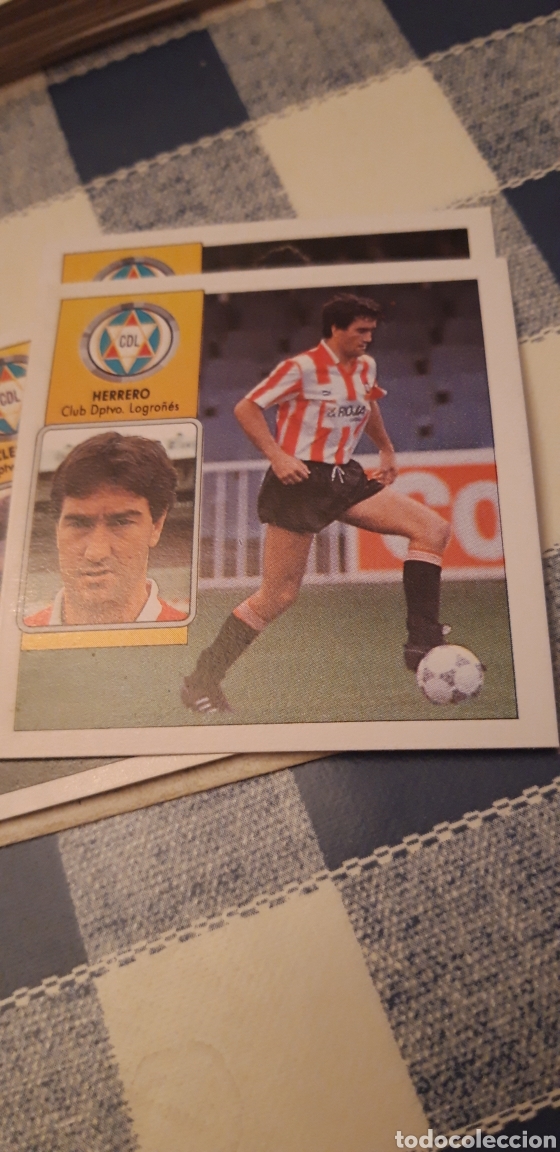 Cromos de f&uacute;tbol: Herrero Logro&ntilde;&eacute;s este 2 93 1992 1993 despegado - Foto 1