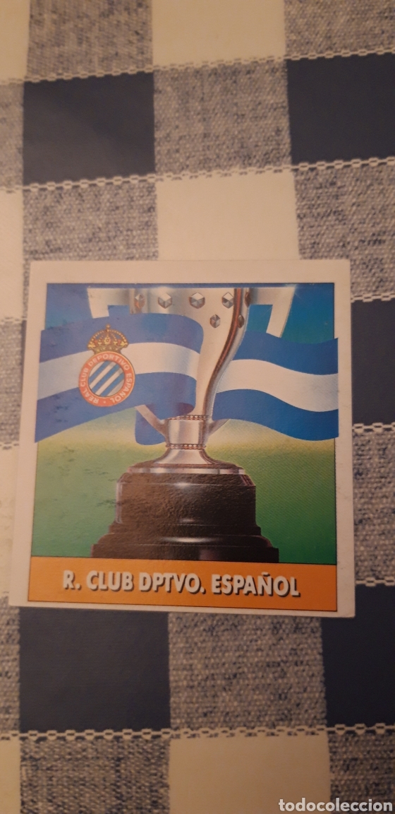 Fu&szlig;ball-Sticker: Escudo espa&ntilde;ol este 93 92 1992 1993 despegado buena trasera
