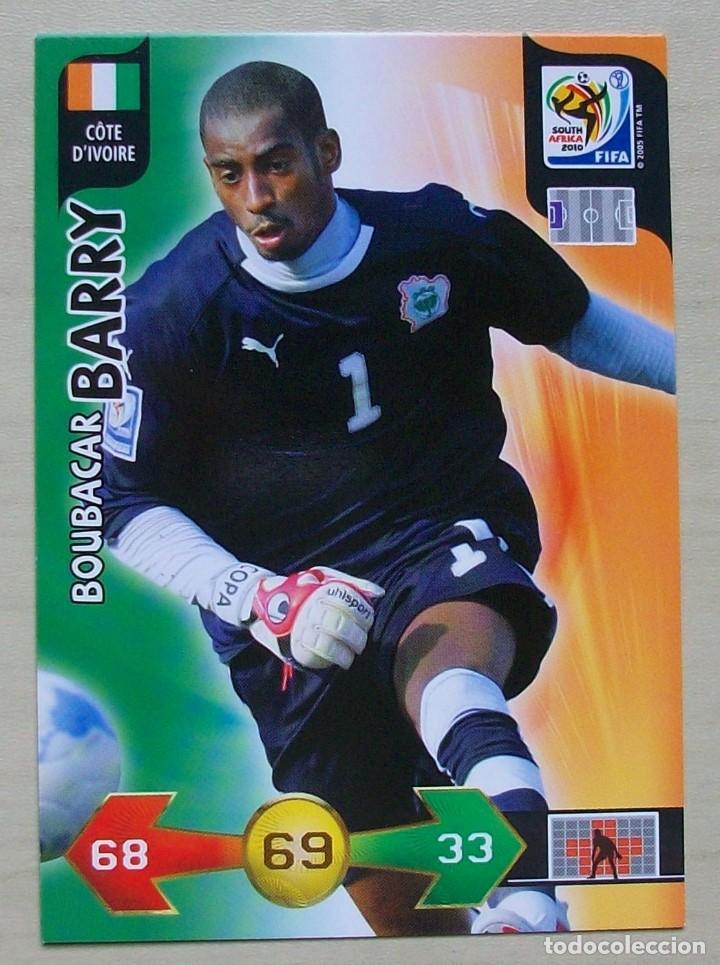 Cromos de F&uacute;tbol: BARRY COSTA MARFIL FICHAS ALBUM ADRENALYN XL MUNDIAL SOUTH AFRICA 2010