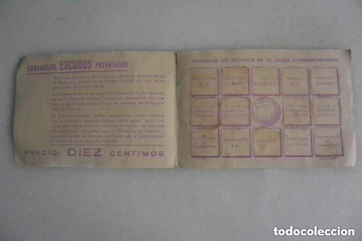 Cromos de f&uacute;tbol: RARO ALBUM CROMOS FUTBOL 1949 CARAMELOS ESCUDOS PATENTADOS