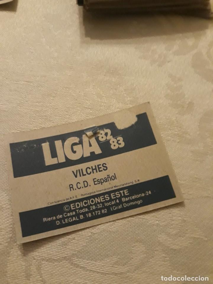 Cromos de f&uacute;tbol: VILCHES ESPA&Ntilde;OL ESTE 82 83 1982 1983 - Foto 2