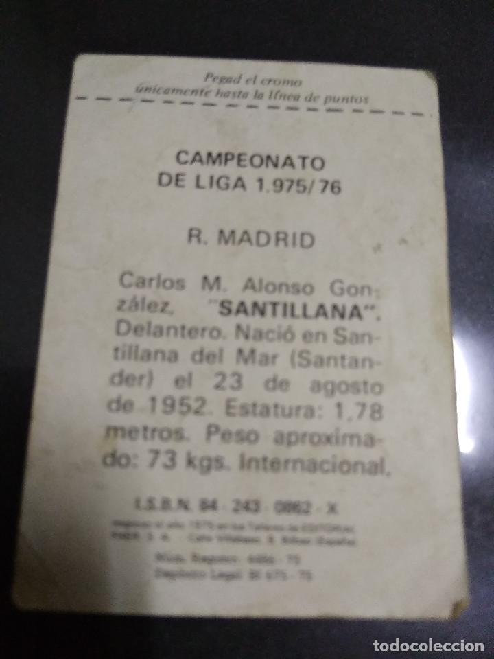 Cromos de f&uacute;tbol: SANTILLANA - Foto 2