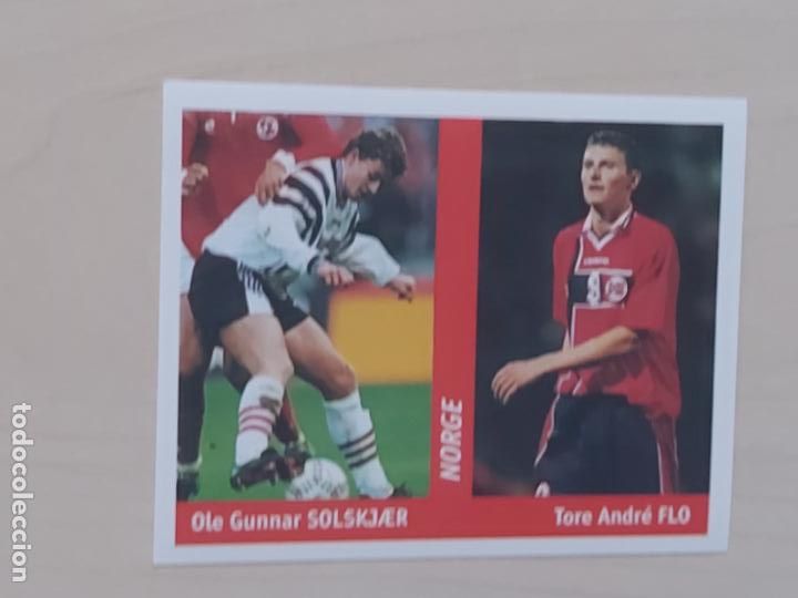 Fu&szlig;ball-Sticker: CROMO N&ordm; 47 SOLSKJER,FLO - MUNDIAL WORLD CUP FRANCE 98 - EDITORIAL DS - NUEVO