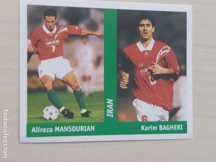 Cromos de Futebol: CROMO N&ordm; 281 MANSOURIAN,BAGHERI - MUNDIAL WORLD CUP FRANCE 98 - EDITORIAL DS - NUEVO