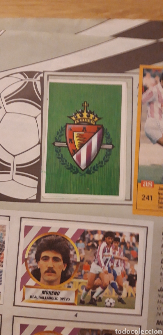 Fu&szlig;ball-Sticker: Valalodlid Escudo este 88 89 1988 1989 recortado