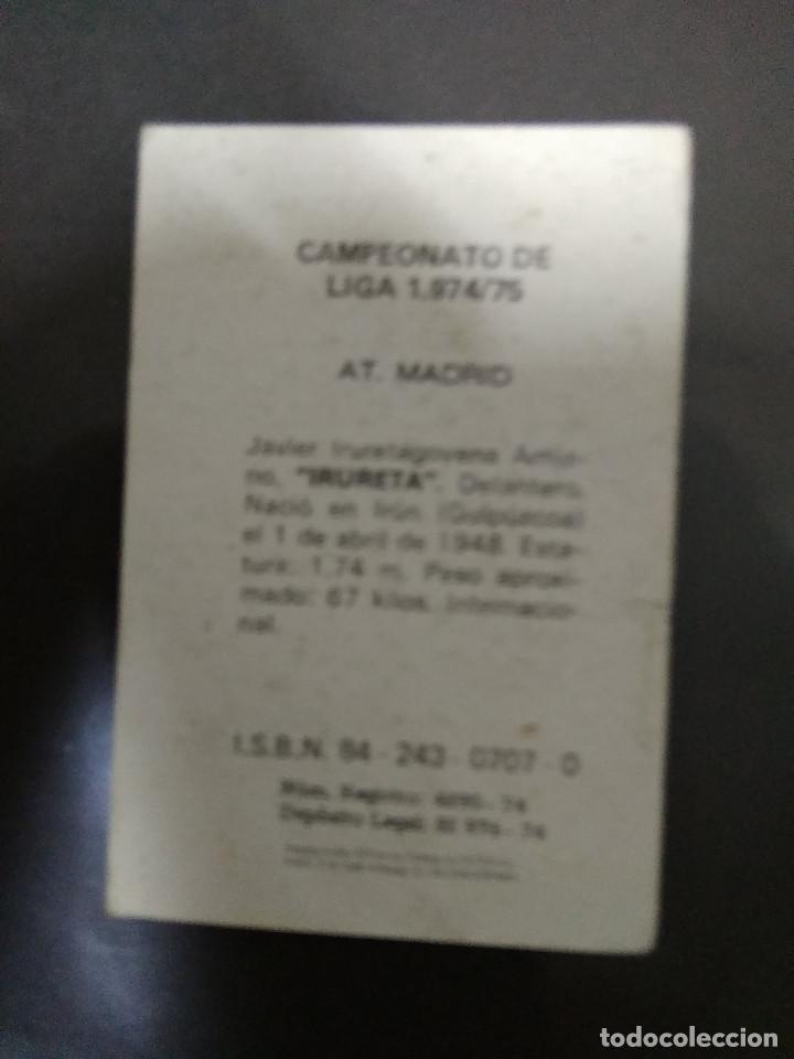Cromos de f&uacute;tbol: IRURETA - Foto 2