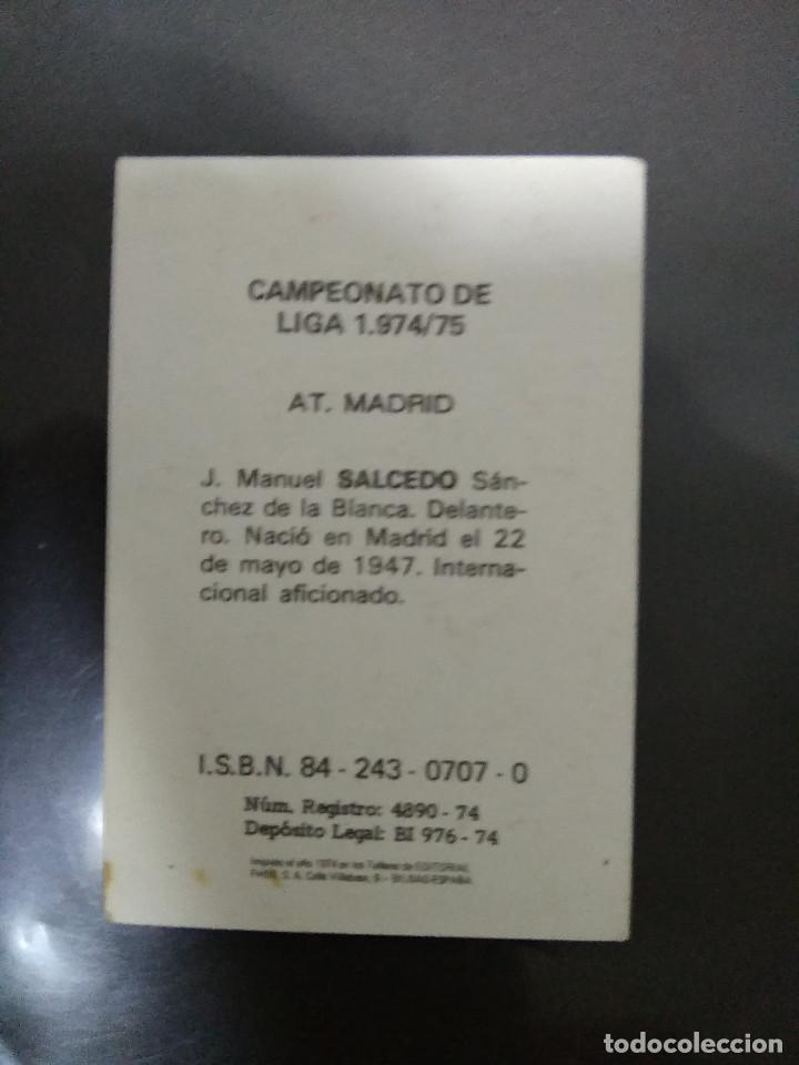 Cromos de f&uacute;tbol: SALCEDO - Foto 2