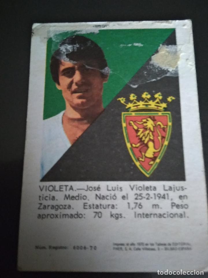 Cromos de f&uacute;tbol: VIOLETA - Foto 2