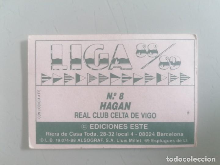Cromos de f&uacute;tbol: ESTE 88 89 HAGAN TRASERA # SIN PEGAR - Foto 1