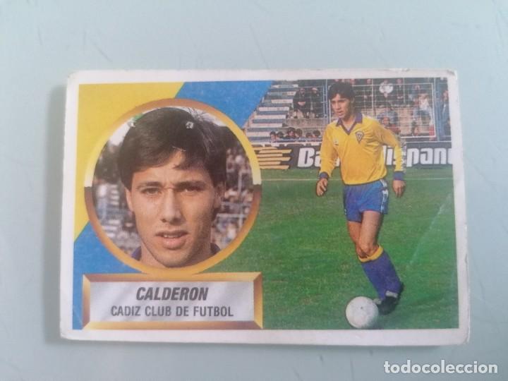 Cromos de f&uacute;tbol: ESTE 88 89 CALDER&Oacute;N TRASERA # SIN PEGAR - Foto 2